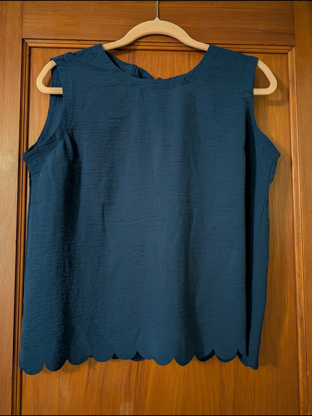 Coco + Carmen Navy Sleeveless Round Neck Top